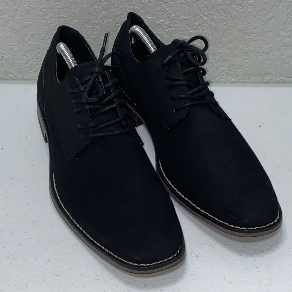 Perry Ellis Portfolio Black Jeremiah Lace Up Dress‎ Shoes Ultra Foam Men's Sz 11